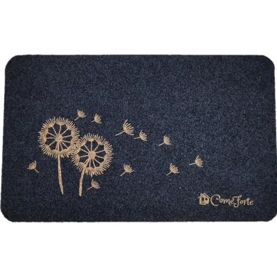 Влаговпитывающий коврик ComeForte «ВЕЛЮР» Одуванчик 60x90см Серый TCLR/W-1008