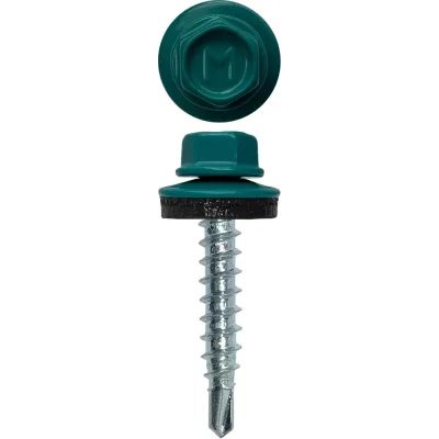 Кровельный саморез Daxmer 4,8x29 RAL 5021 сверло №1, 250 шт 00000306960