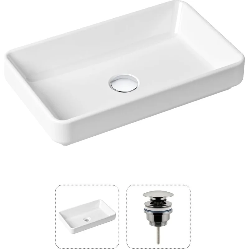 Накладная раковина для ванной Lavinia Boho Bathroom Sink Slim в комплекте 2 в 1 21520809