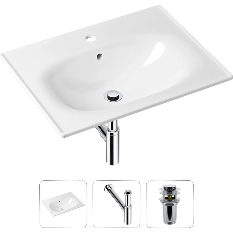 Врезная раковина для ванной Lavinia Boho Bathroom Sink в комплекте 3 в 1 21520467