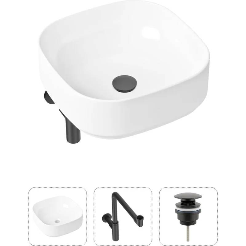 Накладная раковина для ванной Lavinia Boho Bathroom Sink Slim в комплекте 3 в 1 21520264
