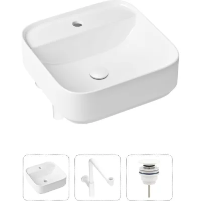 Накладная раковина для ванной Lavinia Boho Bathroom Sink Slim в комплекте 3 в 1 21520324