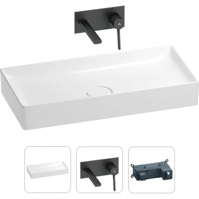 Раковина для ванной Wellsee Pure BY201000752 в наборе 2 в 1 201000752