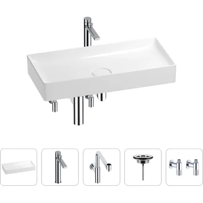 Раковина для ванной Wellsee Pure BY201004471 в наборе 5 в 1 201004471