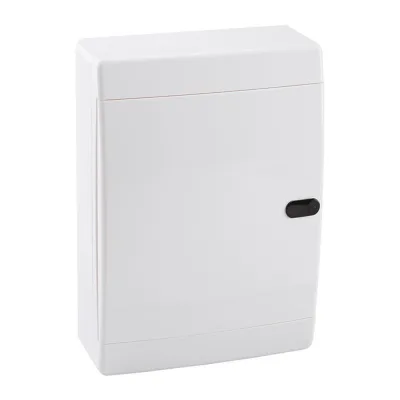 Щит распределительный навесной КЭАЗ OptiBox ЩРН пластиковый IP41 290х236х102,9 мм 18 модулей непрозрачная дверь (145785)