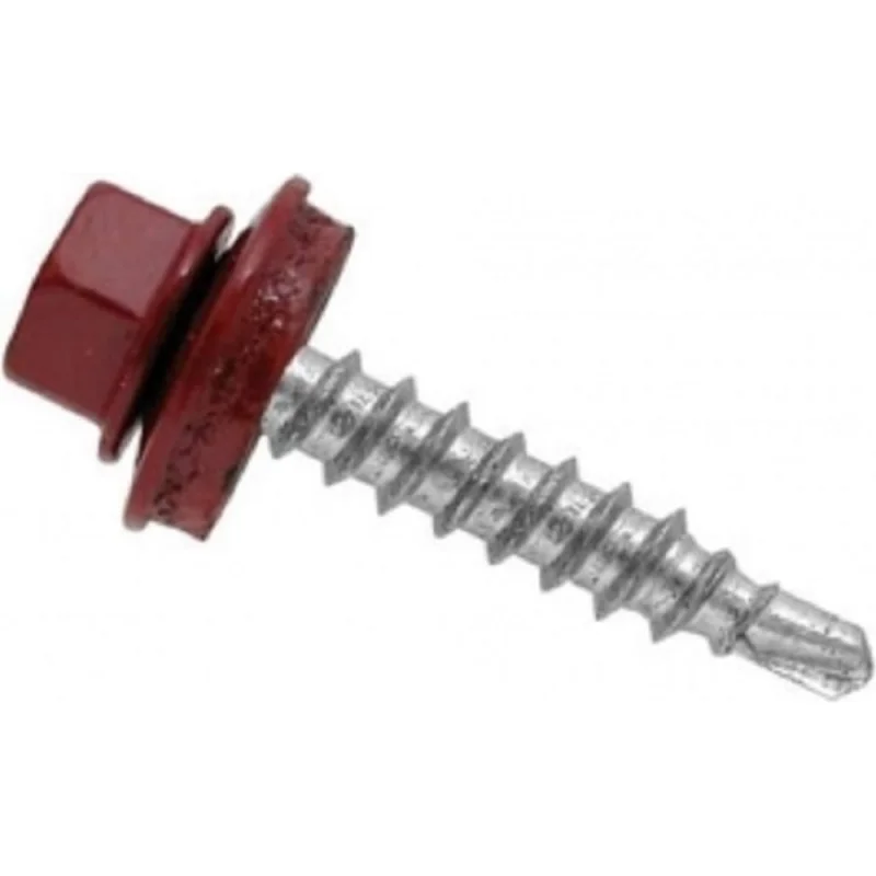 Кровельный саморез КРЕП-КОМП 4,8x51, RAL3011, красно-коричневый, 100 шт. ск513011кф
