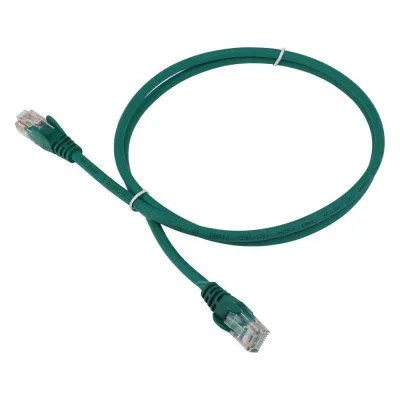 Патч-корд RJ45 - RJ45 LANMASTER 4 пары, UTP, категория 5е, 0.3 м, зеленый, LSZH, LAN-PC45/U5E-0.3-GN