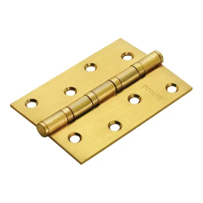 Стальная петля RUCETTI RS 100х70х2.5-4BB SG матовое золото 9010639