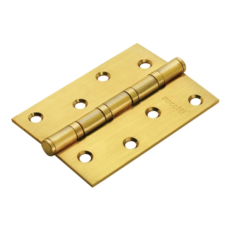 Стальная петля RUCETTI RS 100х70х2.5-4BB SG матовое золото 9010639