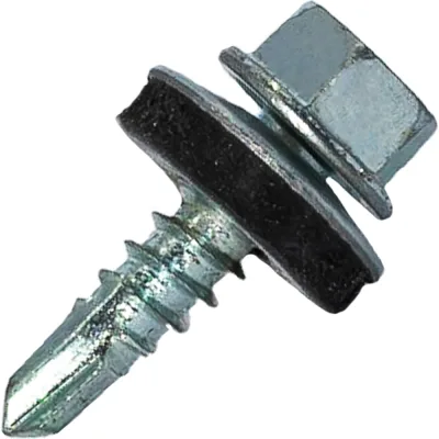 Саморез кровельный по металлу HARDWEX ТМ HWX7-W-P9-5.5x19 мм, св.№3, цинк, 250 шт. 5190000023484