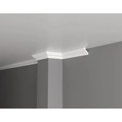 Потолочный карниз Decor-Dizayn ударопрочный влагостойкий под покраску 41Х40Х2000мм DD28