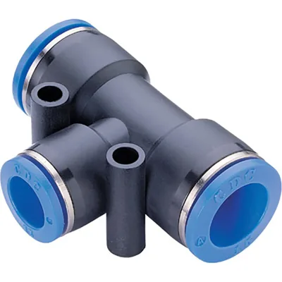 Фитинг Т-образный пластиковый 4 мм на 6 мм CDC Pneumatics PGT 0406N