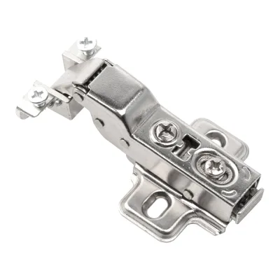 Петля для алюминиевого фасада Lemax PROF clip-on, полунакладная, с доводчиком, никель M330-Half