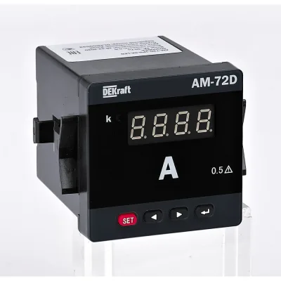 ΠΠΌΠΏΠ΅ΡΠΌΠ΅ΡΡ ΡΠΈΡΡΠΎΠ²ΠΎΠΉ Dekraft ΠΠ-72D, 72x72 ΠΌΠΌ, ΡΡΠ΅Ρ
ΡΠ°Π·Π½ΡΠΉ, Π²Ρ
ΠΎΠ΄ 1 Π, LED-Π΄ΠΈΡΠΏΠ»Π΅ΠΉ 50312DEK