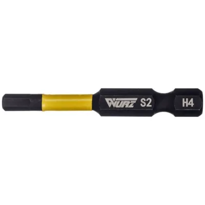 Бита торсионная магнитная HEX4x50 мм, 10 шт WURZ 2980