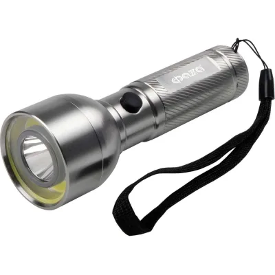 Ручной фонарь ФАZА AF6-L3W/L2W-ti 3Вт COB+2Вт LED 3хAAA (не в компл.) корпус: алюм. ближн./дальн. свет титан. 5044746