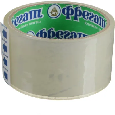 Клейкая лента Фрегат прозрачная, 48 ммх24 м, 45 мкм С482445