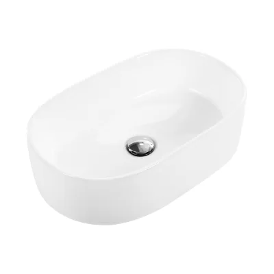 Керамическая накладная раковина BelBagno овальная BB1048