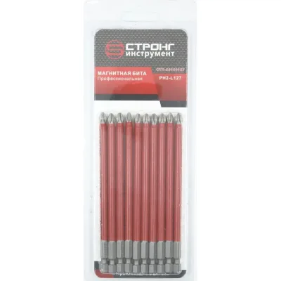 Бита магнитная стп-931 РН2x127, 10 шт Strong стп-93100127
