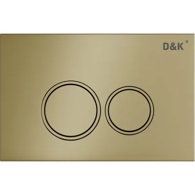 Клавиша смыва DQ Bayern арт.инсталл DI8050127, матовое золото DB1529007
