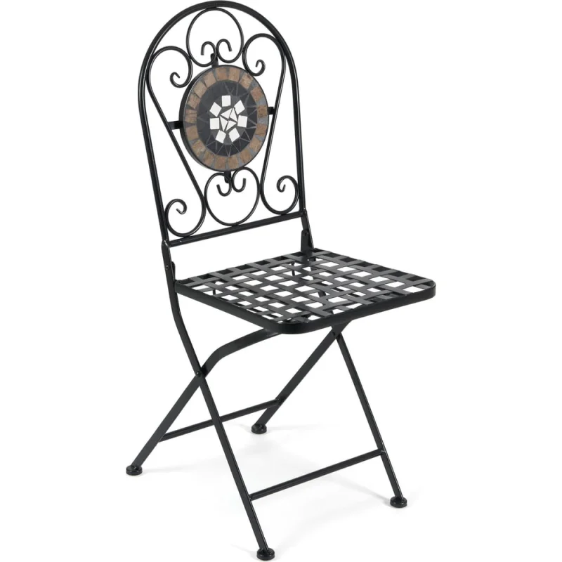 Стул Tetchair Secret de Maison VICENZA (mod. PL08-7451RV) 2 шт, металл, 36x35x91 см, черный /плитка "калейдоскоп" 14069