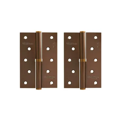Врезные петли НОРА-М 750-5" ECO левые 120x80x2,5 матовый кофе, 2 шт. 18708