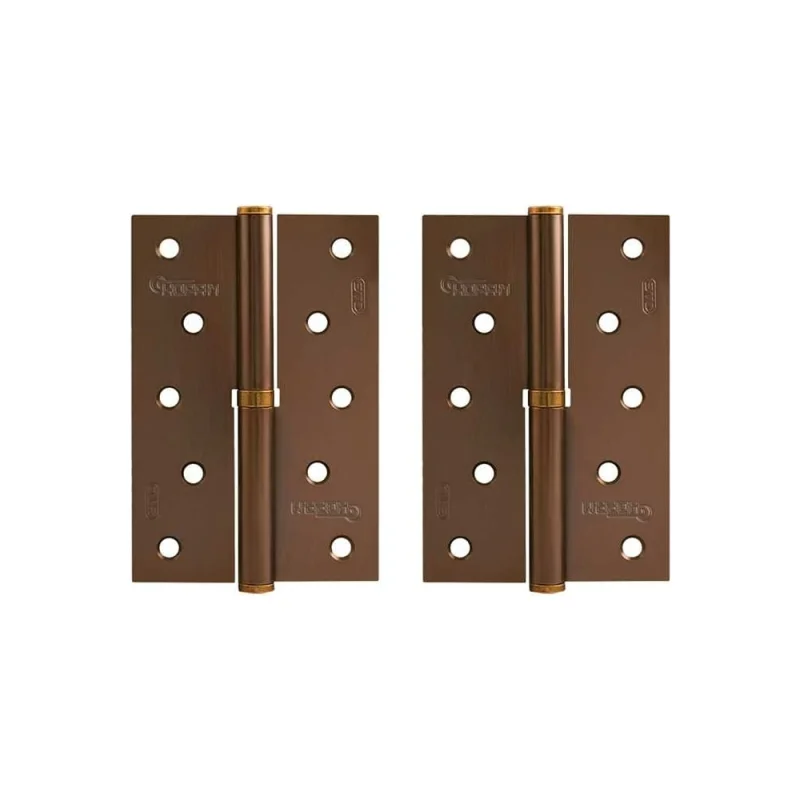 Врезные петли НОРА-М 750-5" ECO левые 120x80x2,5 матовый кофе, 2 шт. 18708