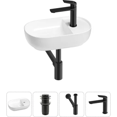 Мини-раковина для ванной комнаты или туалета Wellsee WC Area в наборе 4 в 1 20212102R
