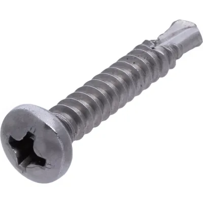 Саморез RMG полукруглый, сверло, DIN 7504 М(N) нерж. сталь (А2) 3,9x25 (1600 шт) СПСВ-7504М-039-0025-01600