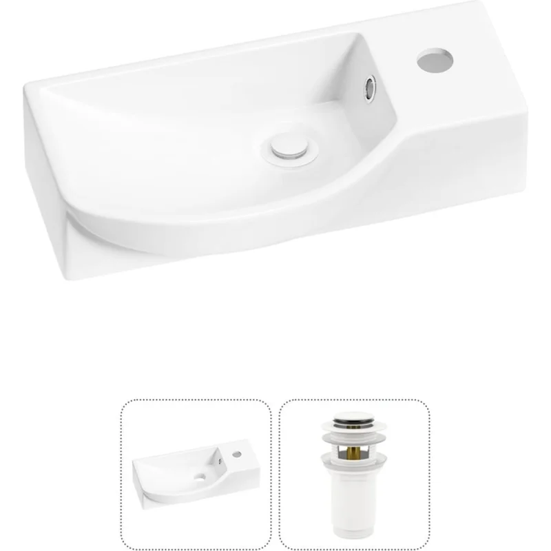 ΠΠΎΠΌΠΏΠ»Π΅ΠΊΡ Wellsee 2 Π² 1 Lavinia Boho Bathroom Sink Π½Π°ΠΊΠ»Π°Π΄Π½Π°Ρ/ΠΏΠΎΠ΄Π²Π΅ΡΠ½Π°Ρ ΡΠ°ΠΊΠΎΠ²ΠΈΠ½Π° 45x24 ΡΠΌ 20216108R