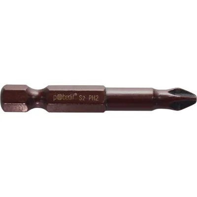 Бита DELUXE (10 шт; PH2; 50 мм; S2+Bronze+AntiSlip) Pobedit 2616622