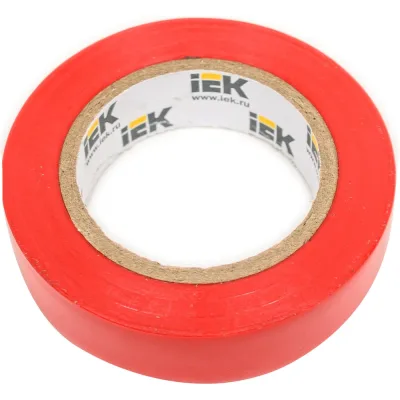 Изолента IEK Mixtape 7 0.15x15 мм, красная, 10 м EX-IZ10-C15-15-10-K04