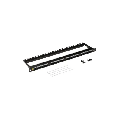 Патч-панель LANMASTER UTP, 19, 24 порта RJ-45, категория 6, 0.5U, компактная, LAN-PPC24U6
