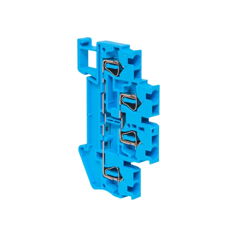 Двойная пружинная клеммная колодка EKF JXB-ST-2.5 24А синяя (37 шт.) plc-jxb-st-2.5-4-2-blue
