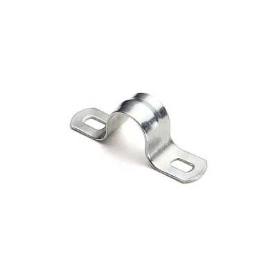 Металлическая двухлапковая скоба EKF d31-32 мм, 10 шт. PROxima sm-2-31-32-r
