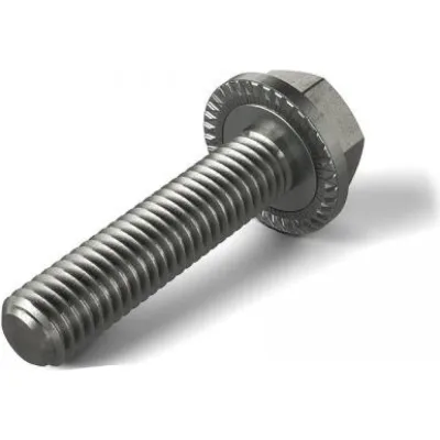 Болт с фланцем ЦКИ DIN 6921 М8x30, рифленый, 8.8, Ц, 10 шт. 45693