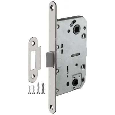 Врезная защелка AJAX PLASTLP96WC-50 SN матовый никель 45907