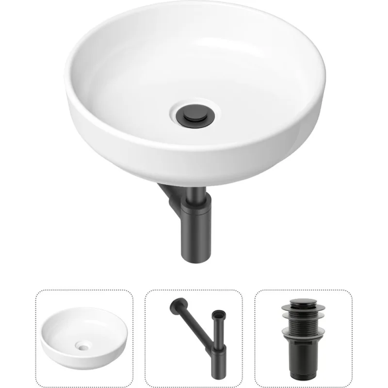 Накладная раковина для ванной Lavinia Boho Bathroom Sink Slim в комплекте 3 в 1 21520169
