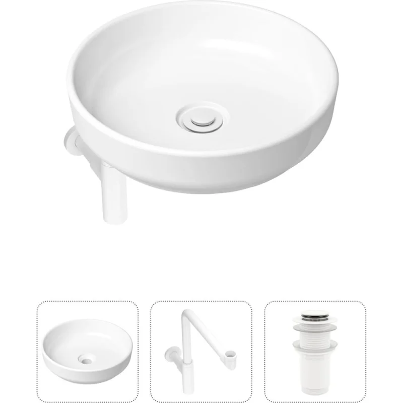 Накладная раковина для ванной Lavinia Boho Bathroom Sink Slim в комплекте 3 в 1 21520215