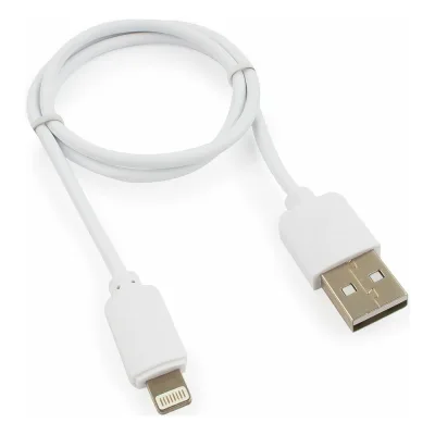 Кабель Гарнизон USB A(M) - Lightning, 0.5м, белый GCC-USB2-AP2-0.5M-W