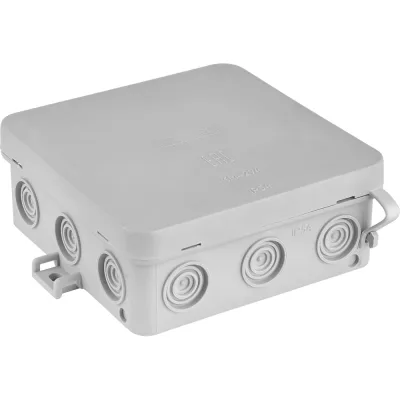 Монтажная коробка BYLECTRICA ОП серая IP54 размер 100х100х39 КМ-294