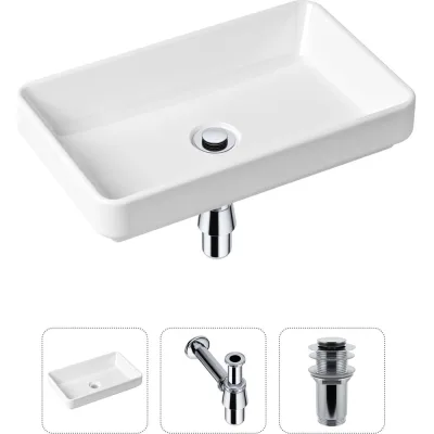 Накладная раковина для ванной Lavinia Boho Bathroom Sink Slim в комплекте 3 в 1 21520111
