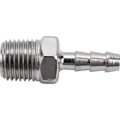 Штуцер елочка 6 мм - наружная резьба 1/4" Pegas pneumatic 4001