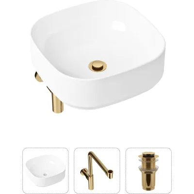 Накладная раковина для ванной Lavinia Boho Bathroom Sink Slim в комплекте 3 в 1 21520265