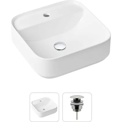 Накладная раковина для ванной Lavinia Boho Bathroom Sink Slim в комплекте 2 в 1 21520839