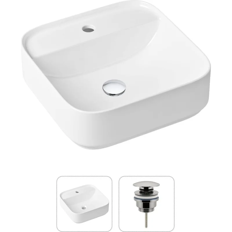 Накладная раковина для ванной Lavinia Boho Bathroom Sink Slim в комплекте 2 в 1 21520839
