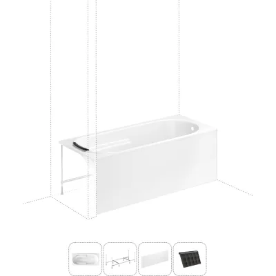 Акриловая ванна 150х75 Lavinia Boho Bristol в наборе 4 в 1 S2-3502005P