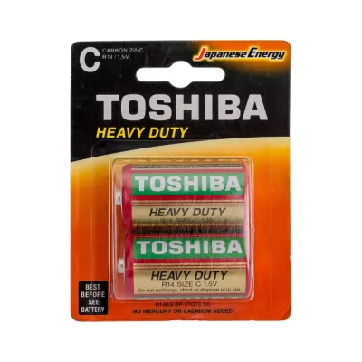 Солевой элемент питания Toshiba R14 KG  2/card 2401