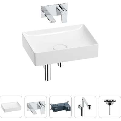 Раковина для ванной Wellsee Pure BY в наборе 4в1 201002691