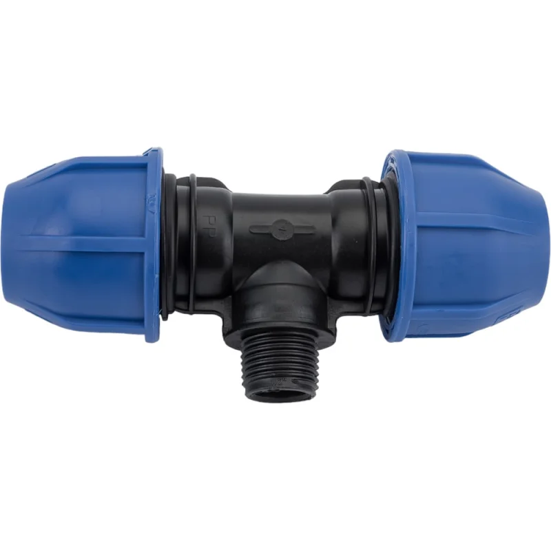 ПНД Тройник Rvc наружная резьба 25x1/2'' UNIO/ 12596